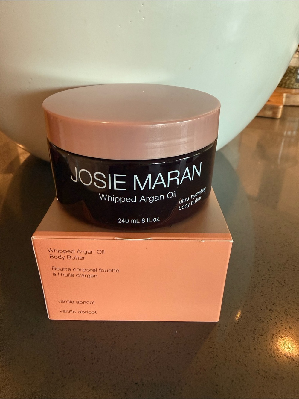 JOSIE MARAN Peach and Cream Whipped Argan Oil Body Butter